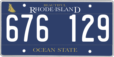 RI license plate 676129