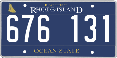 RI license plate 676131