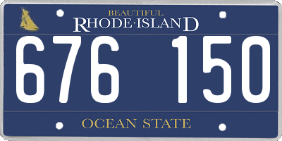RI license plate 676150