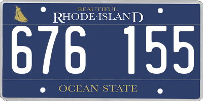 RI license plate 676155