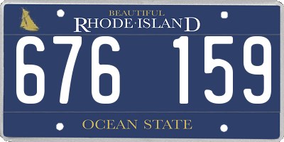 RI license plate 676159