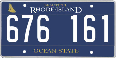 RI license plate 676161