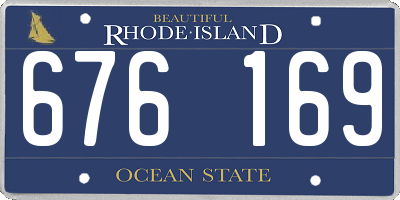 RI license plate 676169