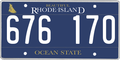RI license plate 676170