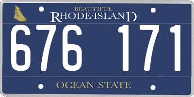 RI license plate 676171