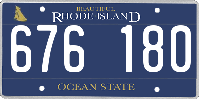 RI license plate 676180