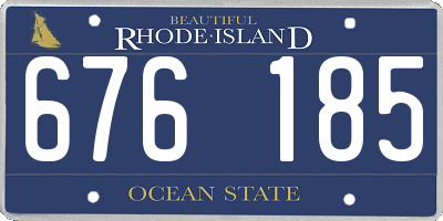 RI license plate 676185