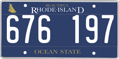 RI license plate 676197