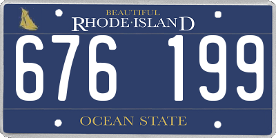 RI license plate 676199