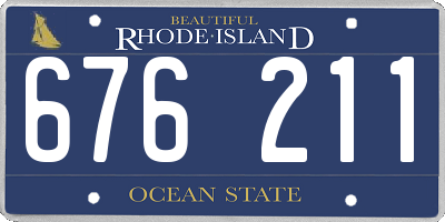 RI license plate 676211