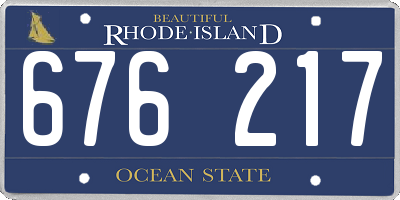 RI license plate 676217