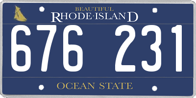 RI license plate 676231