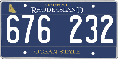 RI license plate 676232