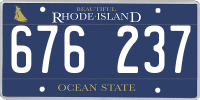 RI license plate 676237