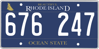 RI license plate 676247