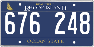 RI license plate 676248