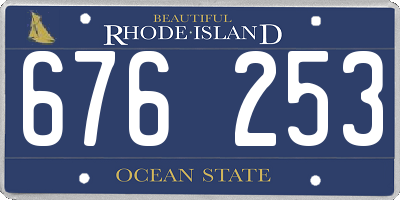 RI license plate 676253