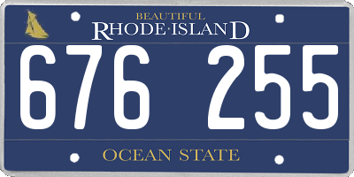 RI license plate 676255