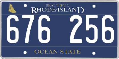 RI license plate 676256