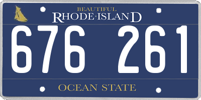 RI license plate 676261