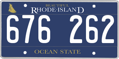 RI license plate 676262