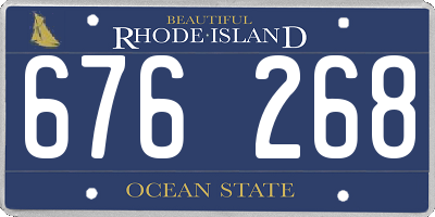 RI license plate 676268