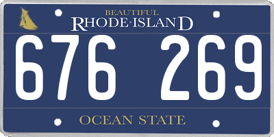 RI license plate 676269