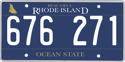 RI license plate 676271