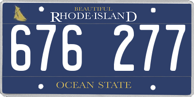 RI license plate 676277
