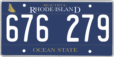 RI license plate 676279