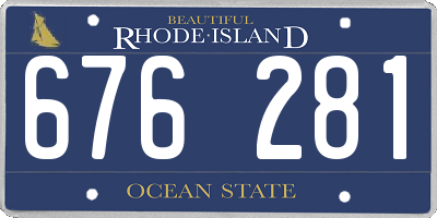 RI license plate 676281