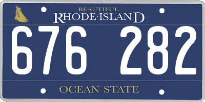 RI license plate 676282