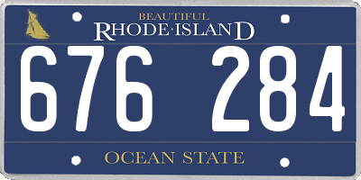 RI license plate 676284