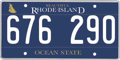 RI license plate 676290