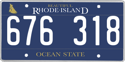 RI license plate 676318