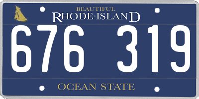 RI license plate 676319