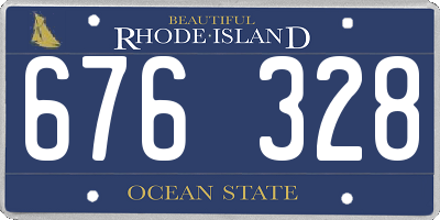 RI license plate 676328