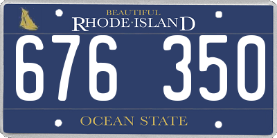 RI license plate 676350