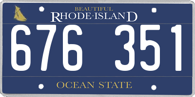 RI license plate 676351
