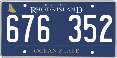 RI license plate 676352