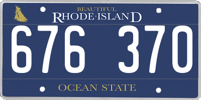 RI license plate 676370