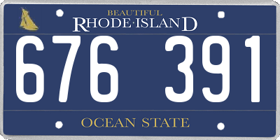 RI license plate 676391