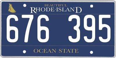 RI license plate 676395
