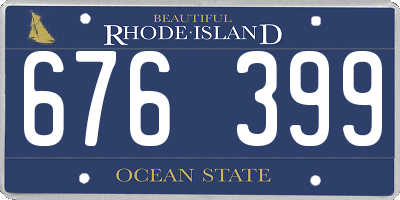 RI license plate 676399