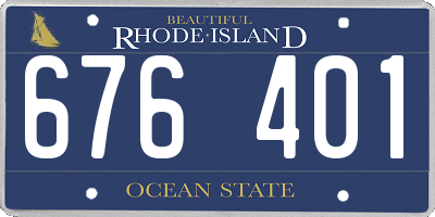 RI license plate 676401