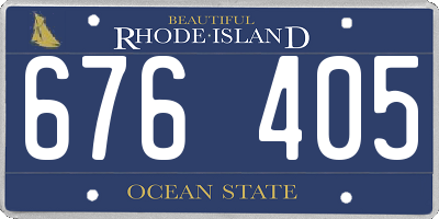 RI license plate 676405