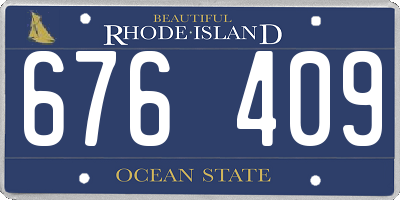RI license plate 676409