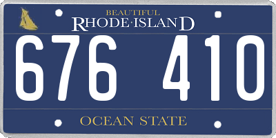 RI license plate 676410