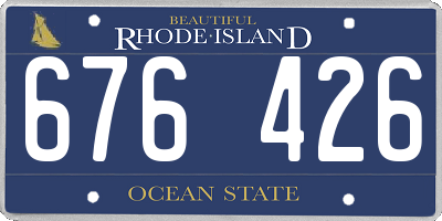RI license plate 676426