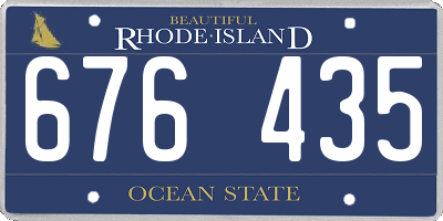 RI license plate 676435